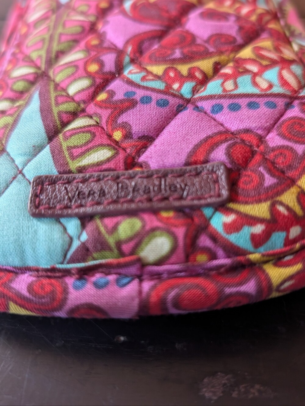 Vera Bradley 2014 Resort Medallion Paisley Cotton Eyeglass Case Retired Pattern - Picture 3 of 7